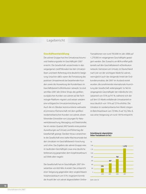 Geschäftsbericht 2007 (PDF) - Asknet