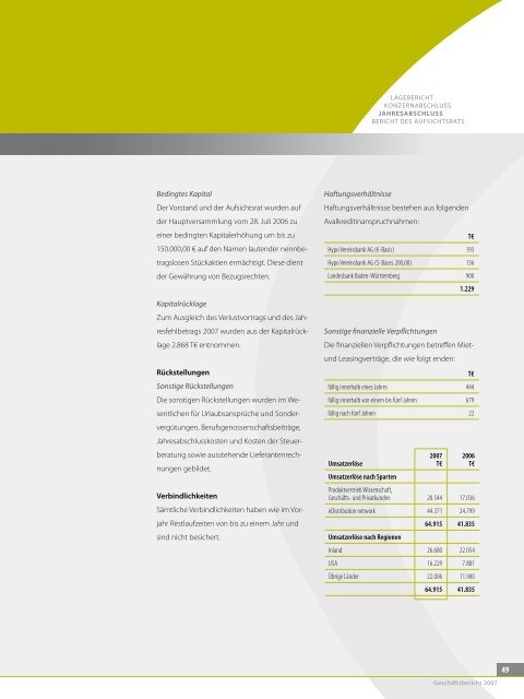 Geschäftsbericht 2007 (PDF) - Asknet