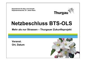 Netzbeschluss BTS-OLS - EVP Thurgau