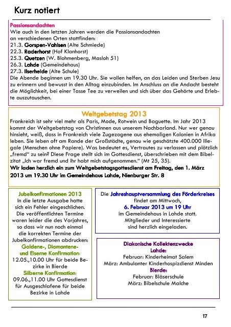 Februar März 2013.pub - Ev.-luth. Kirchengemeinde Lahde