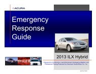 Honda Emergency Response Guide - Electric Vehicle Safety Training