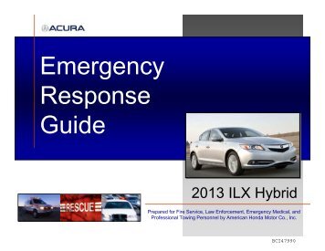 Honda emergency response guide