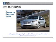 Chevrolet Volt Emergency Response Guide - Electric Vehicle Safety ...