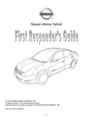 First Responder's Guide for the 2011 Nissan Altima Hybrid