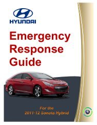 Emergency Response Guide for the 2011-12 Hyundai Sonata Hybrid