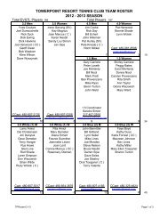 towerpoint resort tennis club team roster 2012 - 2013 ... - evstl.net