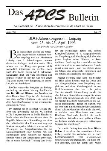 BDG-Jahreskongress in Leipzig vom 23. bis 25. April 1993 - EVTA