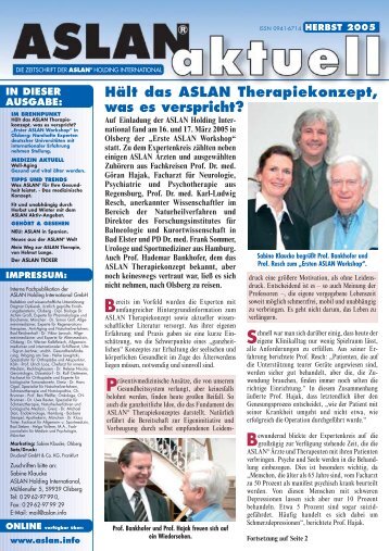 Hält das ASLAN Therapiekonzept, was es verspricht?