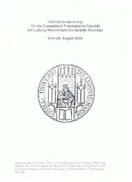 Habilitationsordnung für die Evangelisch-Theologische Fakultät der ...