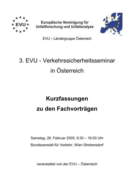 3. EVU-Verkehrssicherheitsseminar in Österreich ... - EVU e.V.