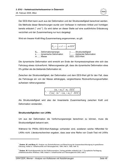 3. EVU-Verkehrssicherheitsseminar in Österreich ... - EVU e.V.