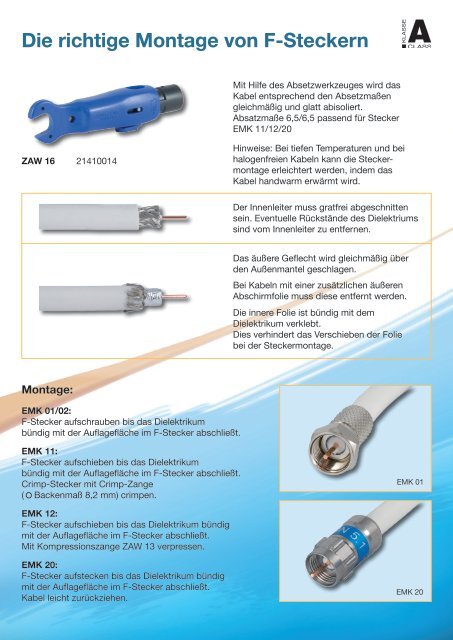 99811920, Kabel und Stecker von Kathrein - immer eine gute ...