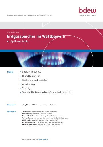 Erdgasspeicher im Wettbewerb - EW Medien