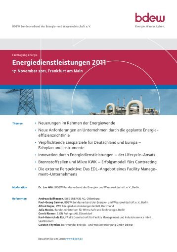 Energiedienstleistungen 2011 - HEA