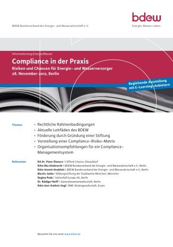 Compliance in der Praxis - EW Medien