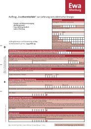 Zum Anmeldeformular / Ewathermkollekt - EWA Altenburg