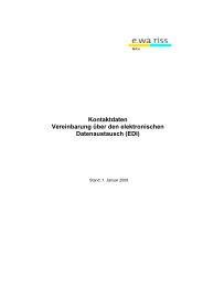 Kontaktdaten Vereinbarung über den elektronischen ...