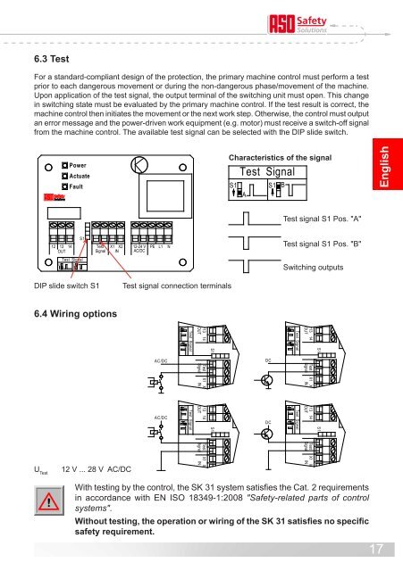 Betriebsanleitung (Original) SK 31 ... - ASO Safety