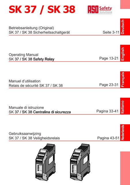 SK 37 / SK 38 - ASO Safety