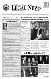 2013 Washtenaw County Legal News 01/07/13