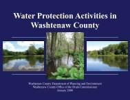 Water Protection Activities in Washtenaw County