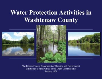 Water Protection Activities in Washtenaw County