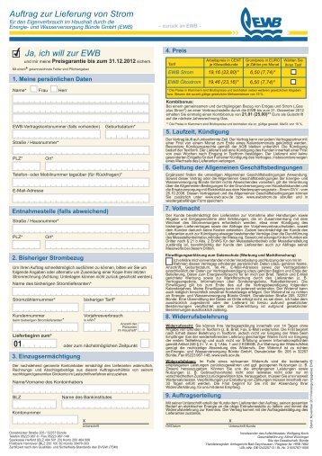 Auftrag zur Lieferung von Strom 01 Ja, ich will zur EWB