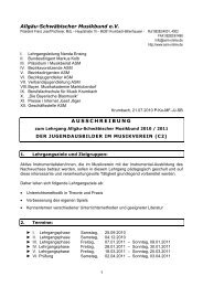 Allgäu-Schwäbischer Musikbund e.v. ... - ASM - Bezirk 10 Mindelheim