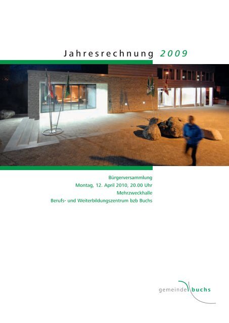 Jahresrechnung 2009 - Wasser- und Elektrizitätswerk der Gemeinde ...