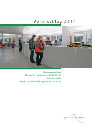 2011 - Wasser- und Elektrizitätswerk der Gemeinde Buchs SG.