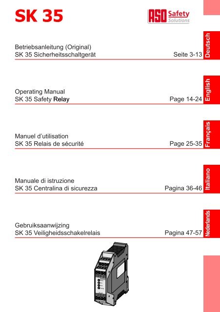 Betriebsanleitung (Original) SK 35 ... - ASO Safety