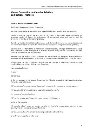 Vienna Convention on Consular Relations