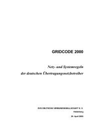 XXII. Grid Code 2000 - EWeRK