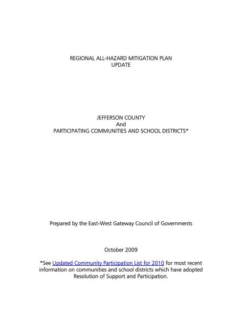 Jefferson County - East-West Gateway Coordinating Council