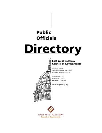 Public Officials Directory - East-West Gateway Coordinating Council