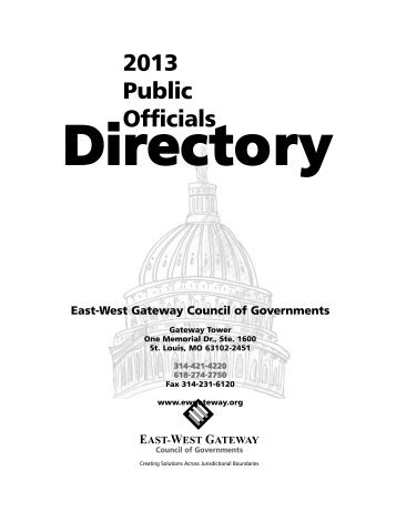 DRAFT 2013 Public Officials Directory - East-West Gateway ...