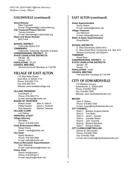 East-West Gateway's 2010 Public Officials Directory