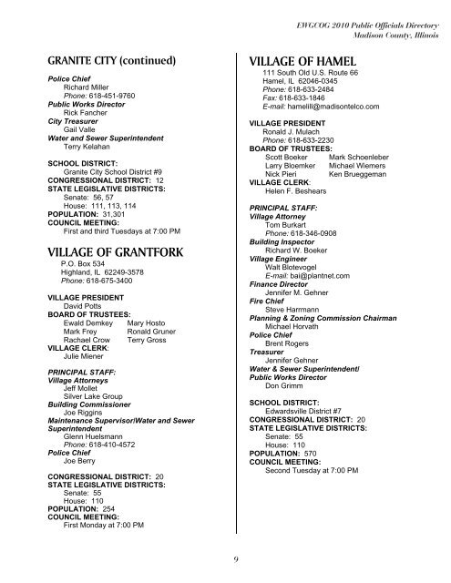 East-West Gateway's 2010 Public Officials Directory