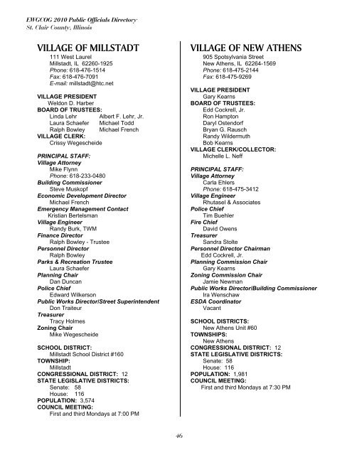 East-West Gateway's 2010 Public Officials Directory