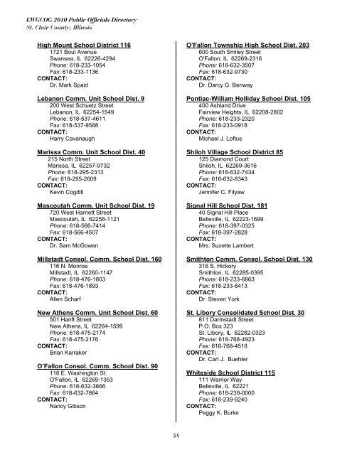 East-West Gateway's 2010 Public Officials Directory