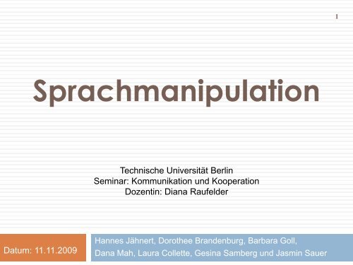 Sprachmanipulation