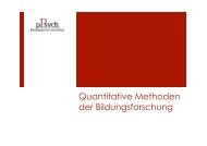 Quantitative Methoden der Bildungsforschung