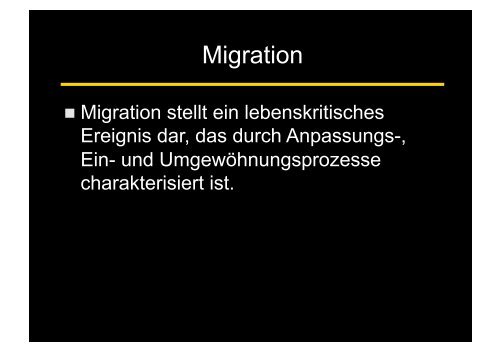 Migration und Gesundheit