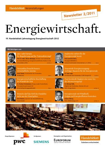 Newsletter 2/2011 - Energiewirtschaftliches Institut an der ...