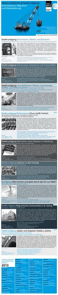Programm-Flyer 2013 Hafen- und Stadttouren [pdf] - Eine Welt ...