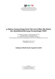 5-Jahres-Auswertung (2007 bis 2011) - Asklepios Kinderklinik Sankt ...