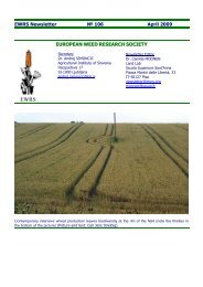 EWRS Newsletter No. 106 - European Weed Research Society