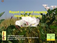 Report on weed mapping results in Hungary - European Weed ...