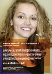 Internationales Projektmanagement Mein Ziel ist ... - EWS Leipzig