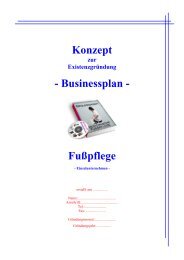 Konzept - Businessplan - Fußpflege